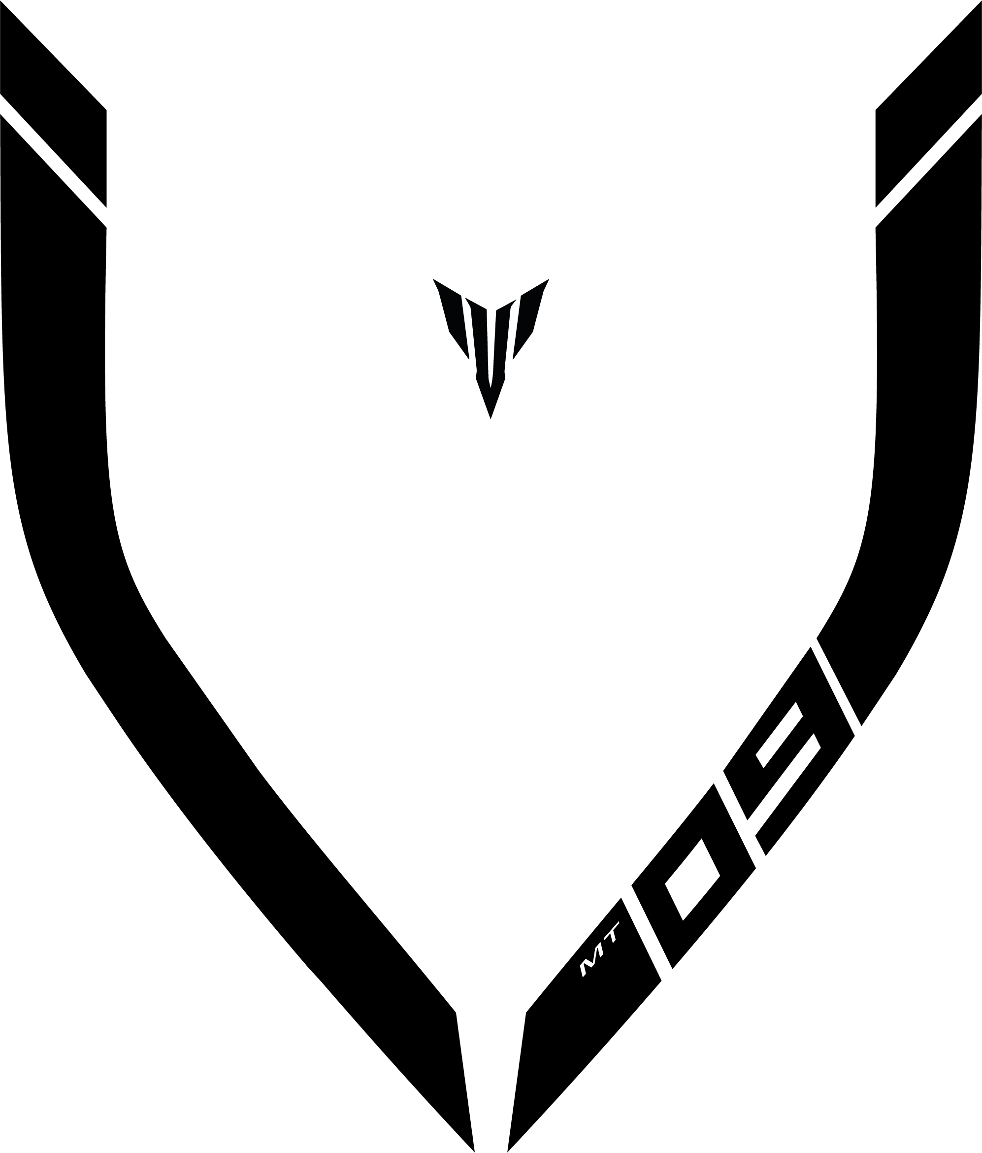 Yamaha MT09 (2017-2020) Tank Sticker 2.0