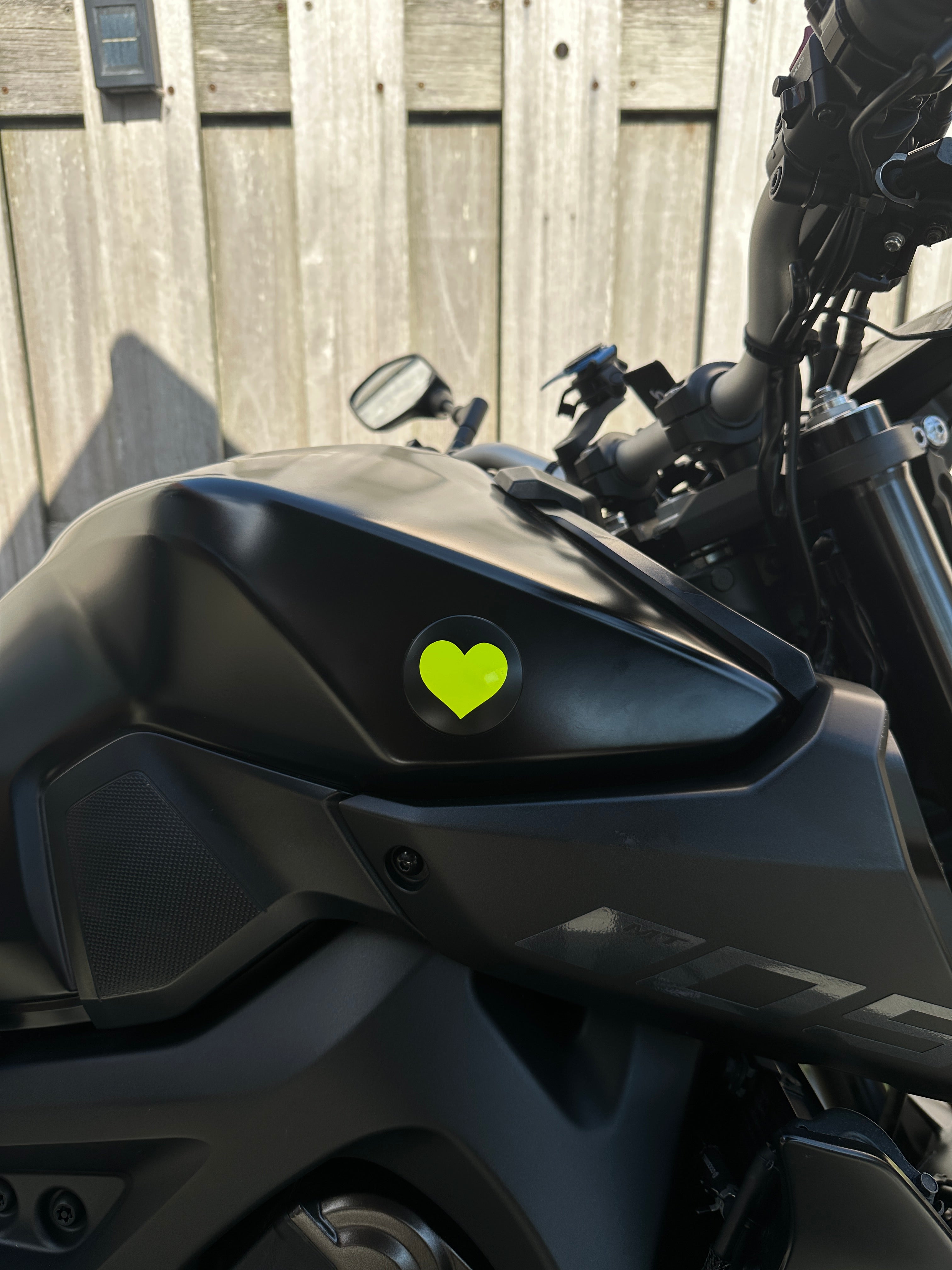 Yamaha Logo Overlay Sticker Set Heart