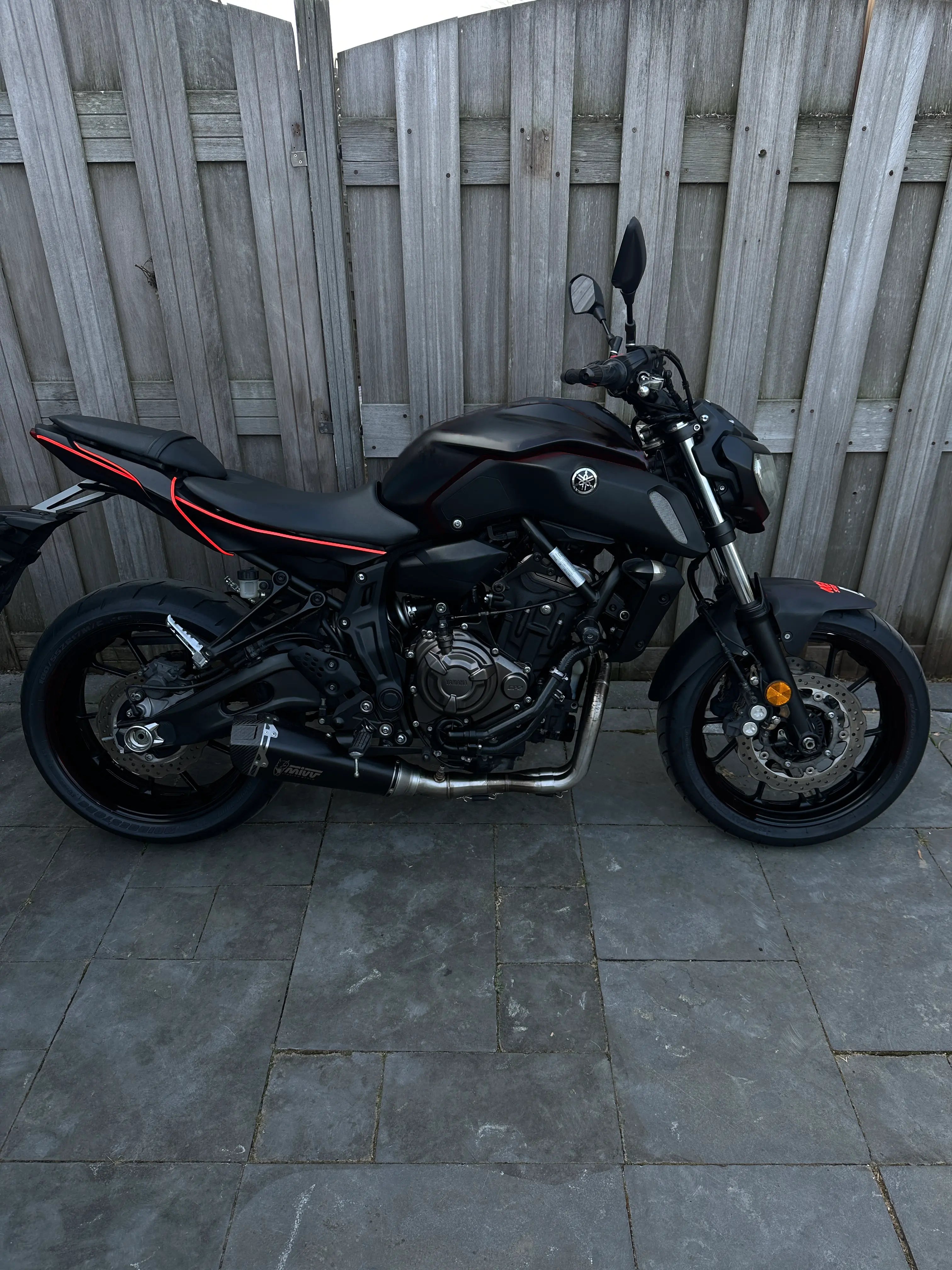 Yamaha MT07 Rear Seat Fender Sticker Set 1.0 (2018 - 2020)