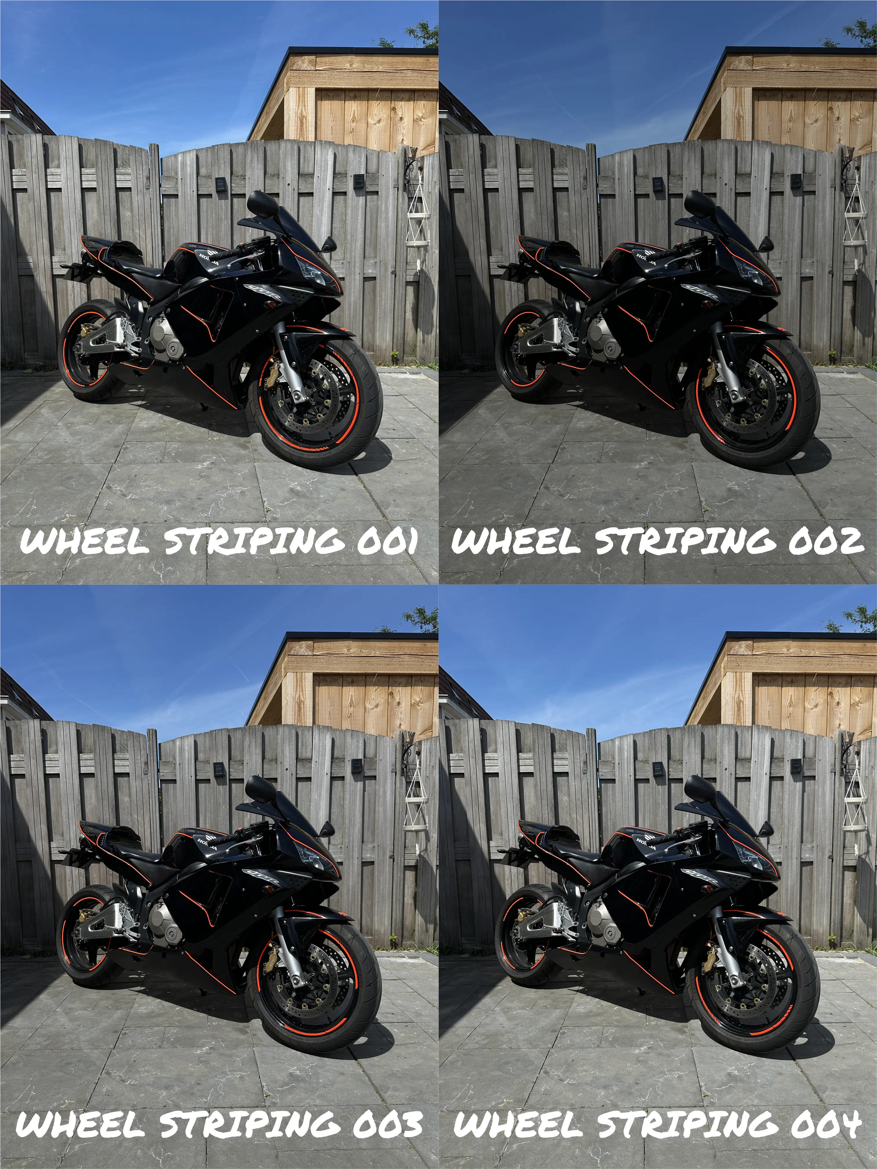 Honda CBR600RR Nero Sticker Set (2003 - 2006)