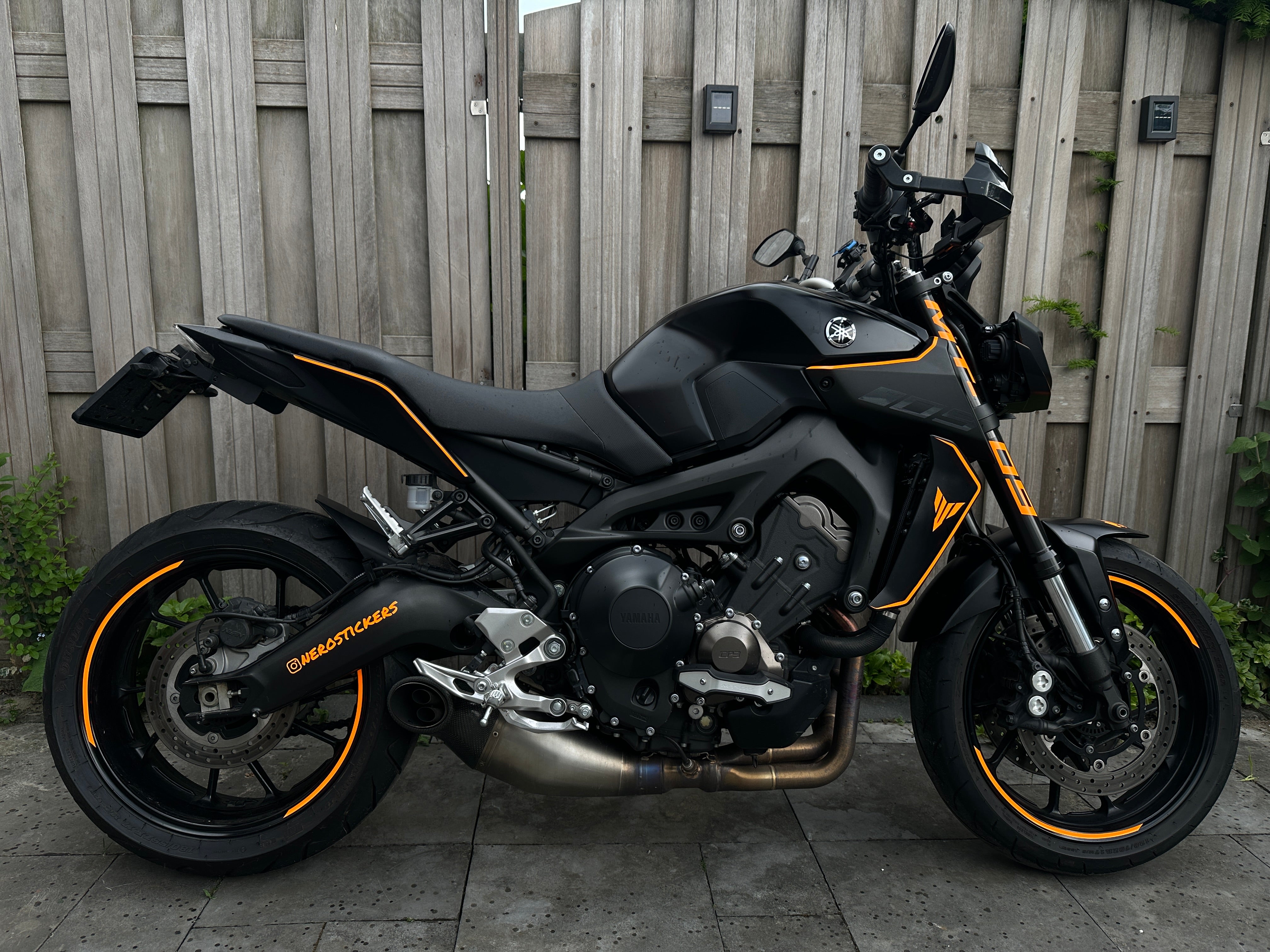Yamaha MT09 Rear Seat Fender Sticker