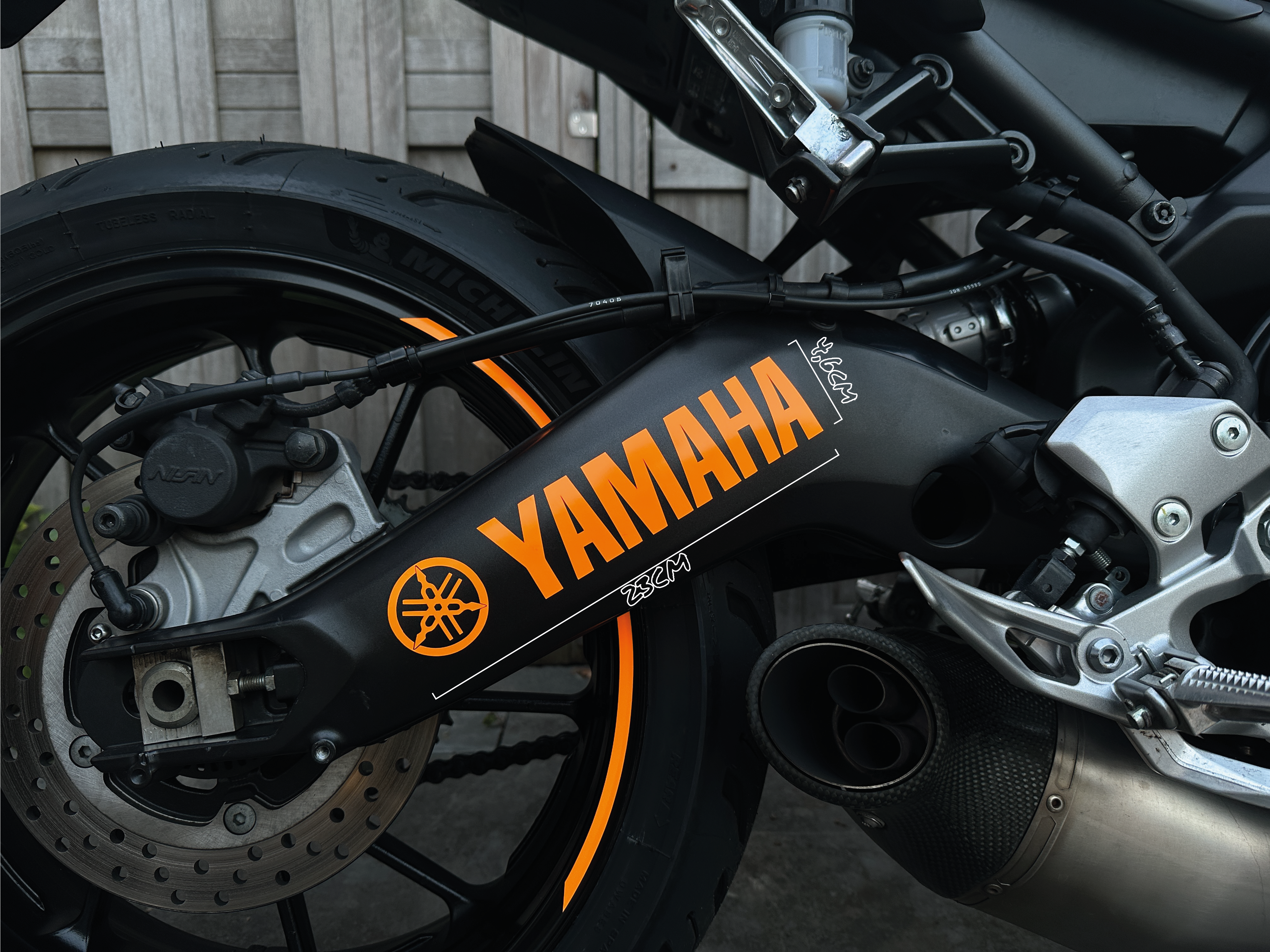 Yamaha Sticker (Logo + Yamaha Text)