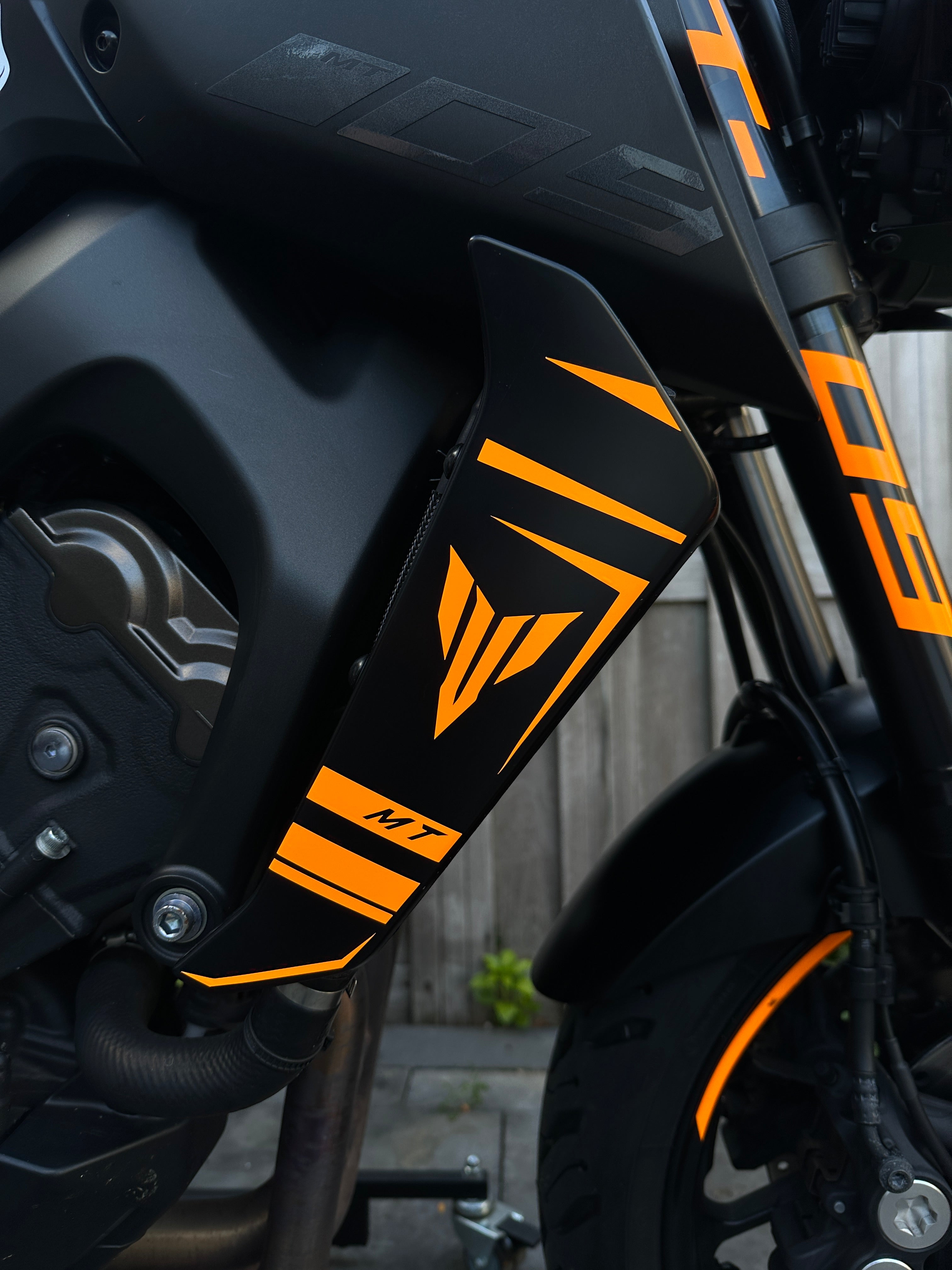 Yamaha MT09 Radiator Side Cover Sticker Set