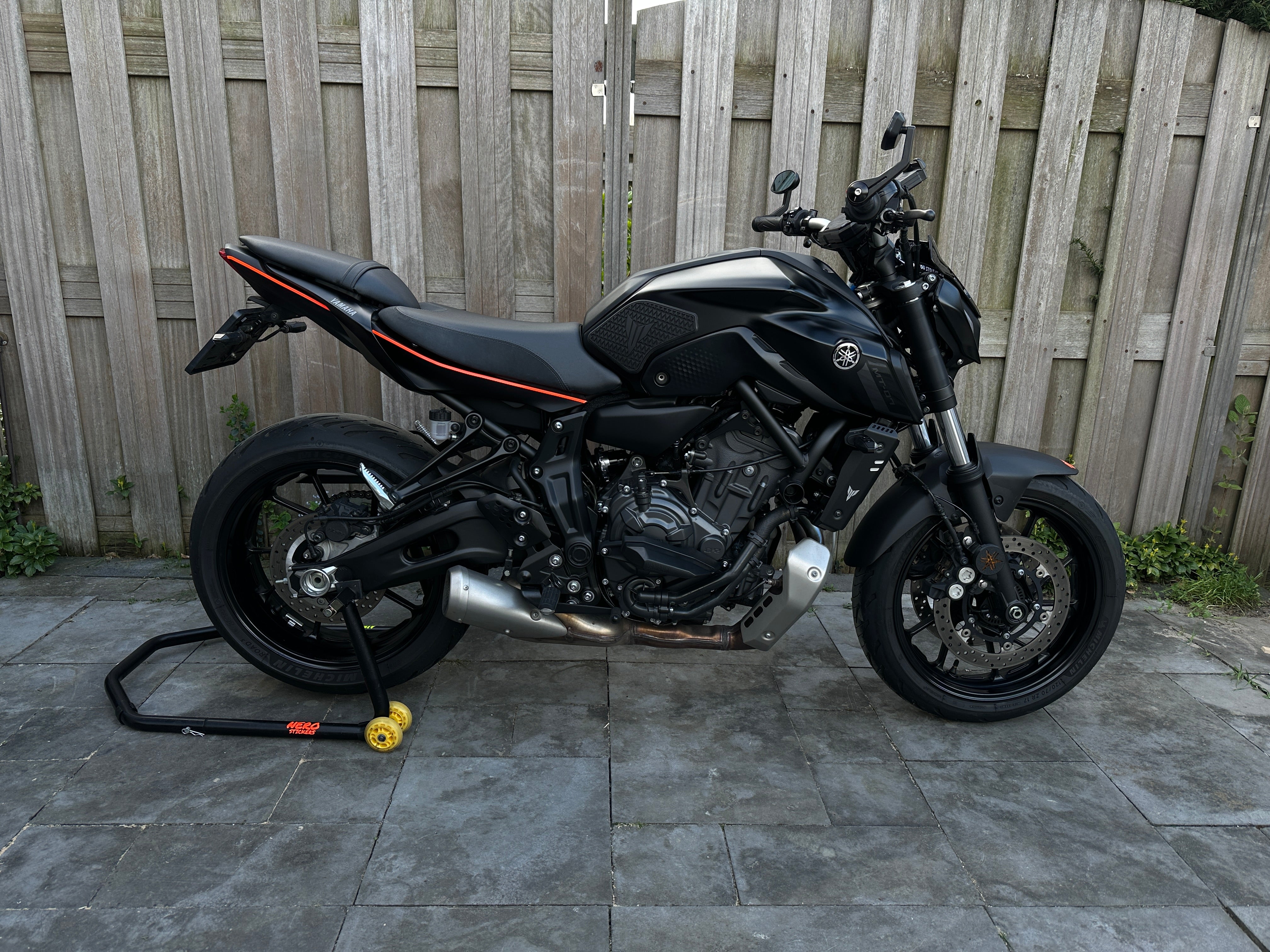 Yamaha MT07 Rear Seat Fender Sticker 2.0