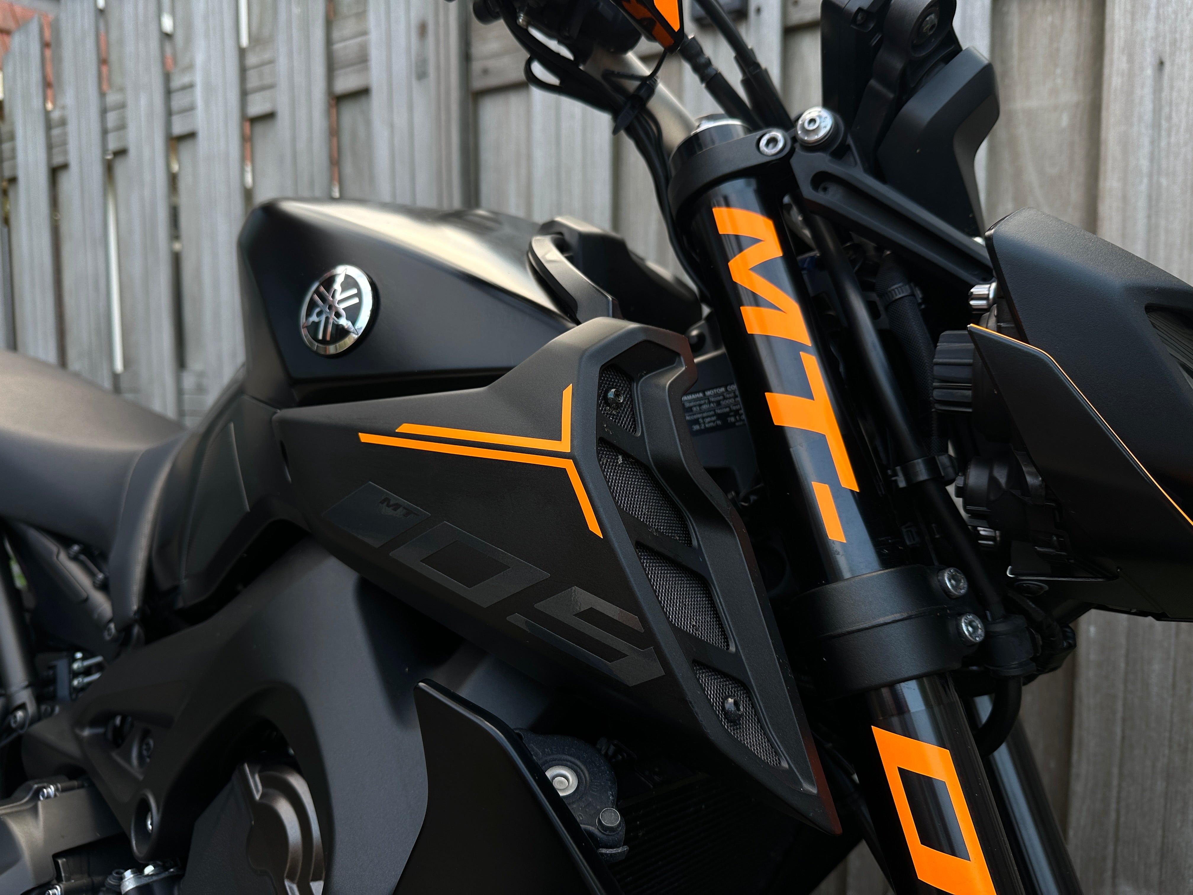 Yamaha MT09 Air Scoop Sticker 2.0