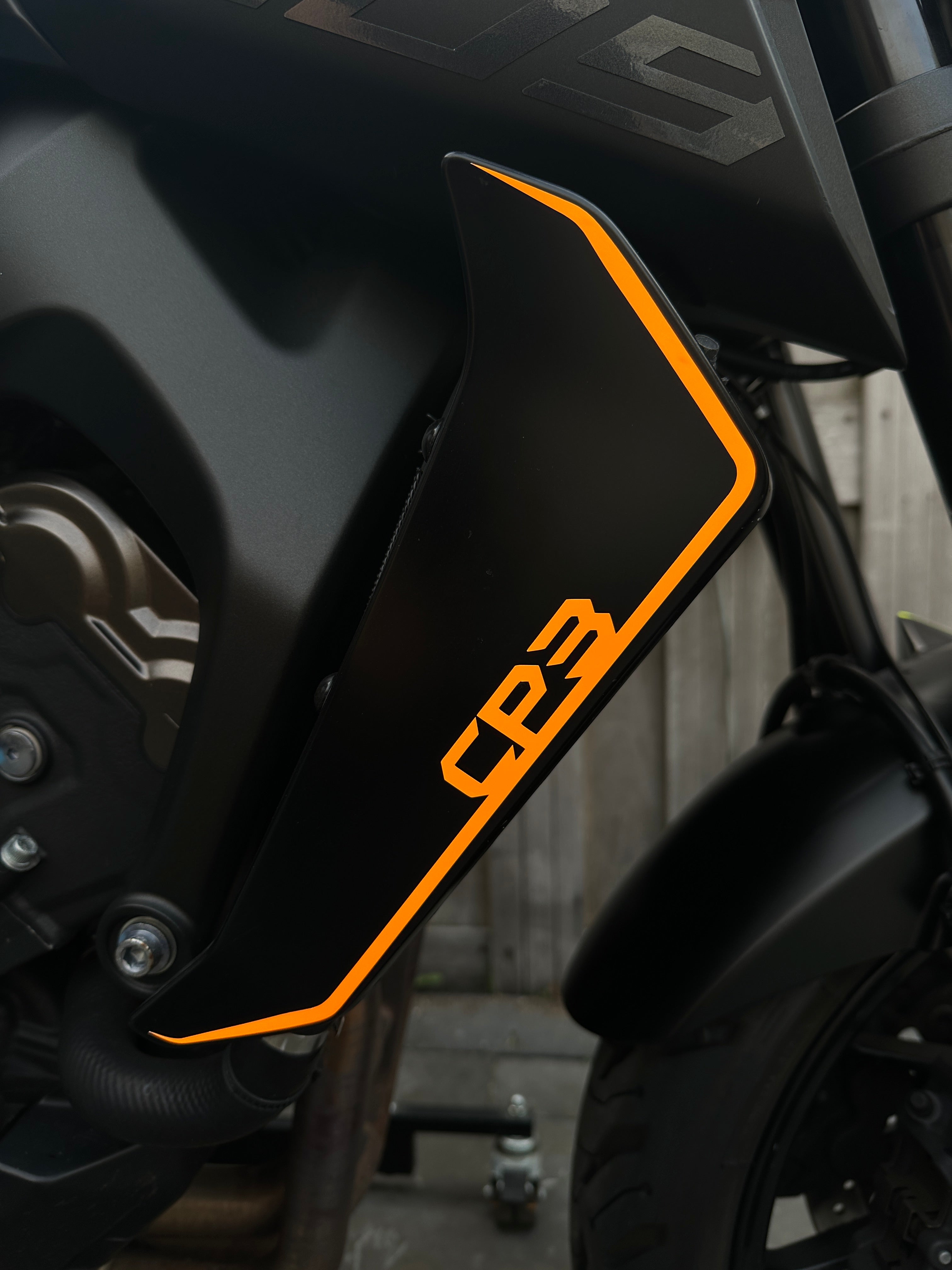 Cp3 Radiator Sticker Yamaha MT09 Radiator Side Cover Smooth Line Sharp CP3 Sticker (2017-20 ...