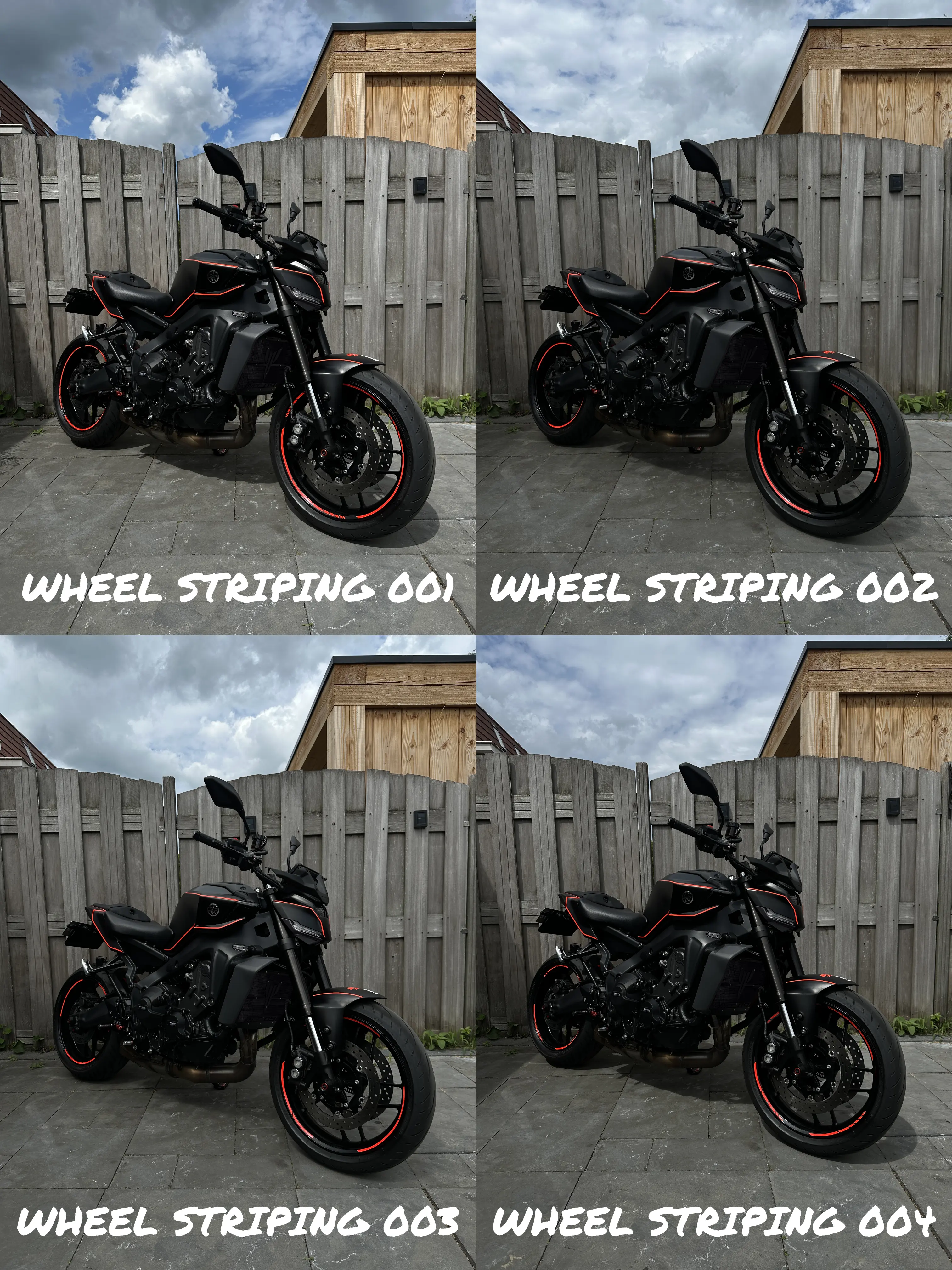 Yamaha MT09 Nero Sticker Set (2024-2025)